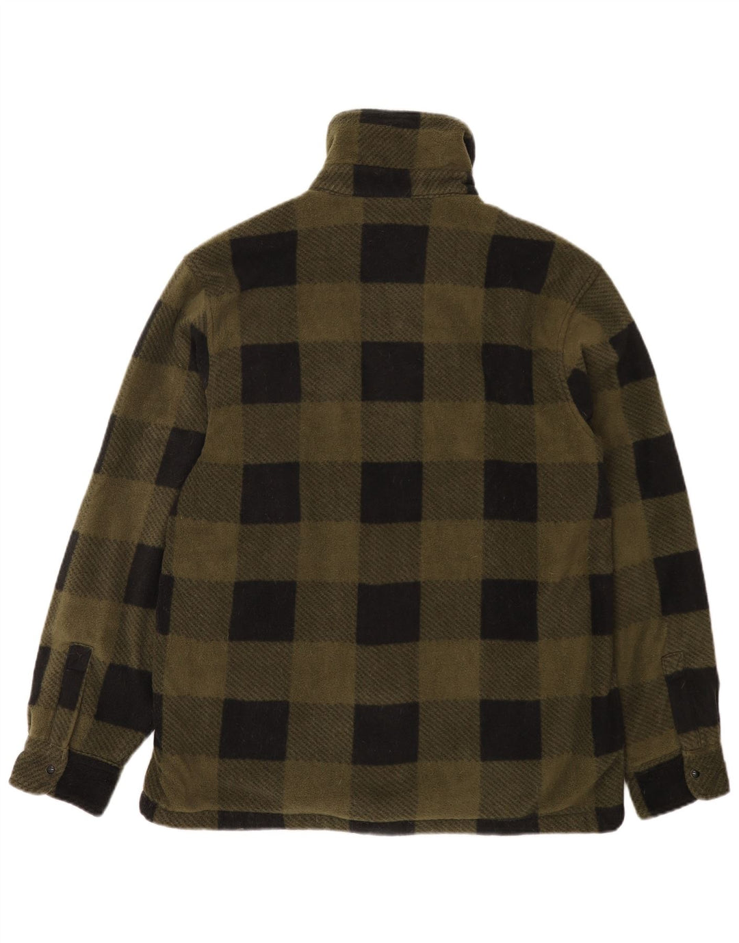 Parkside Muška flis jakna UK 40 Large kaki gingham poliester