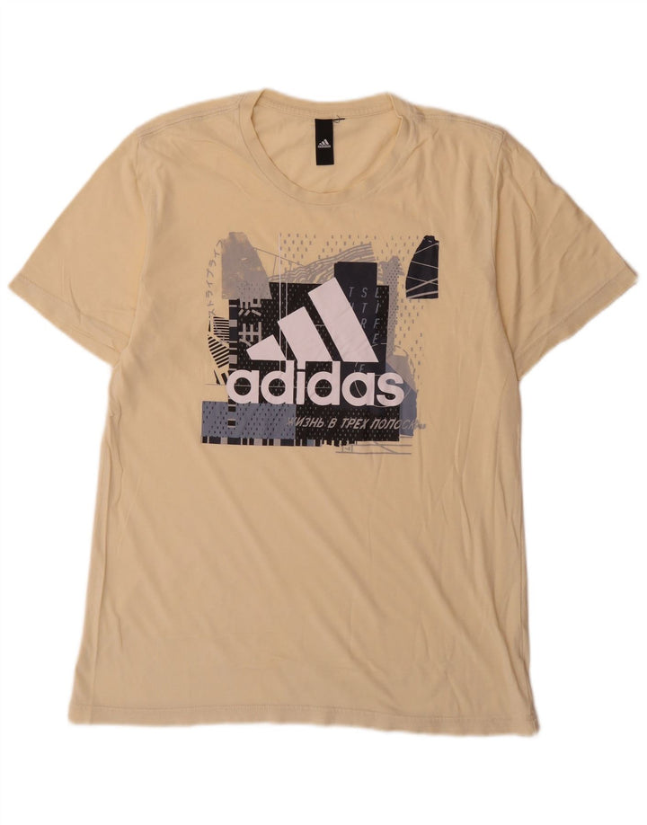 Adidas muška majica s grafičkim motivima Srednje žuta