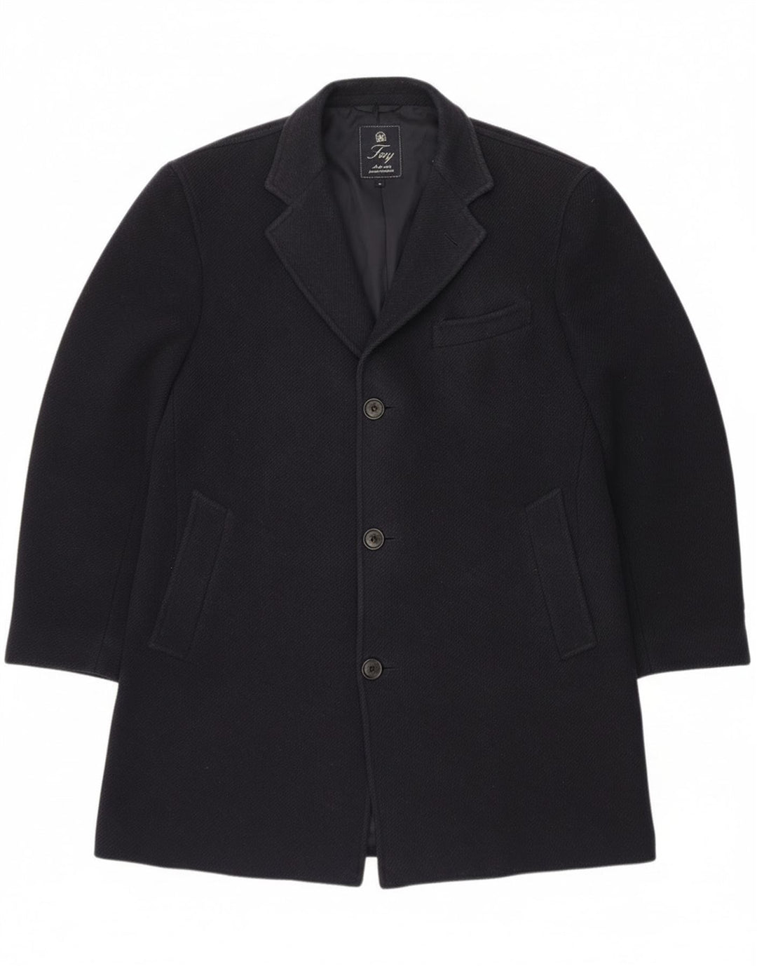 Fay muški kaput UK 40 Large tamnoplava djevičanska vuna