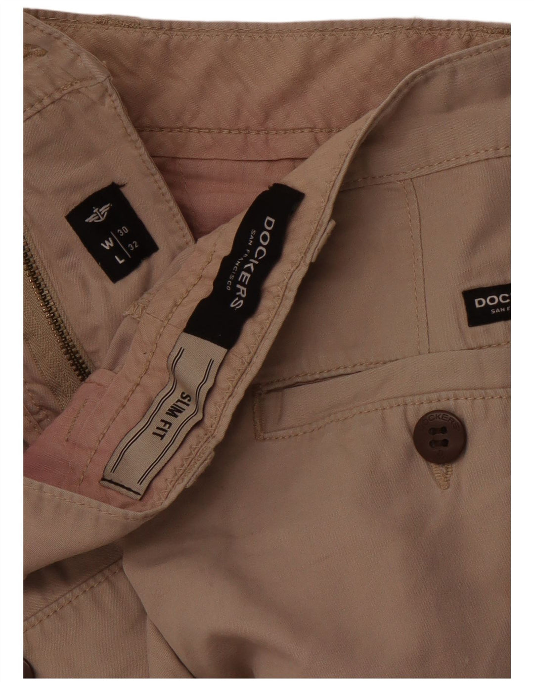 DOCKERS Ženske uske chino hlače W30 L28 bež