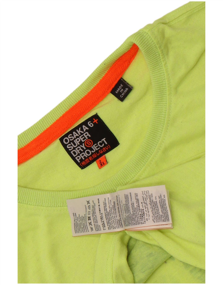 Superdry muška majica kratkih rukava s grafičkim motivima 2XL od zelenog poliestera