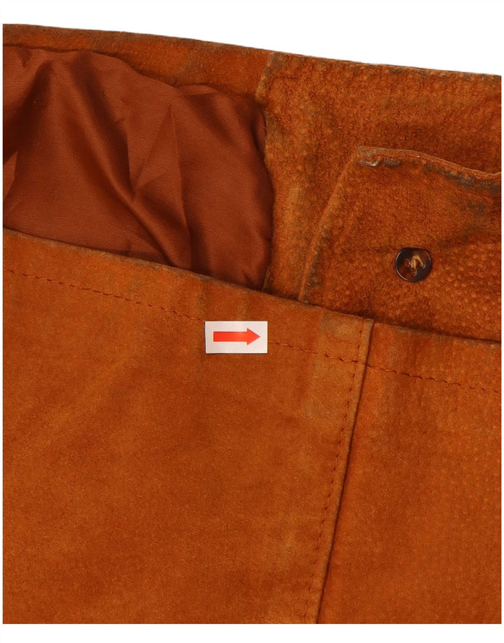 VINTAGE Ženska antilop jakna UK 14 Srednje smeđa koža