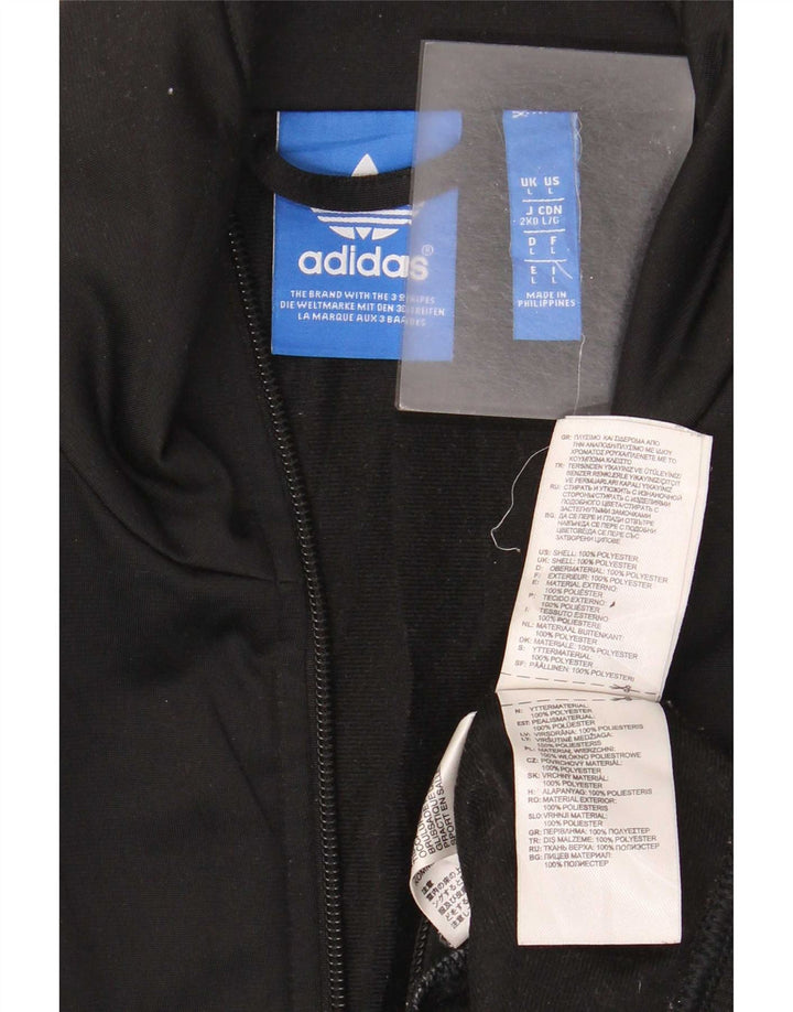 Adidas muška gornja jakna od trenirke, veliki crni poliester