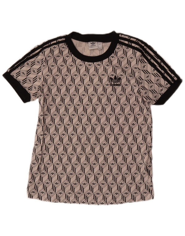 Adidas ženska majica kratkih rukava s grafičkim motivima UK 10 Small Off White Cotton