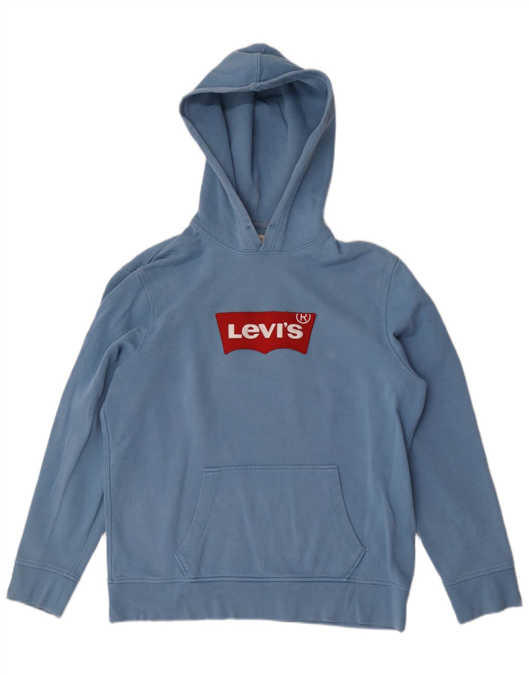 Levi's muška majica s kapuljačom s kapuljačom, veliki plavi pamuk