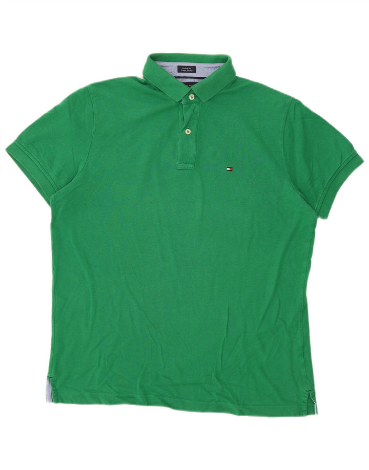 TOMMY HILFIGER Muška polo majica prilagođenog kroja Srednje zelena