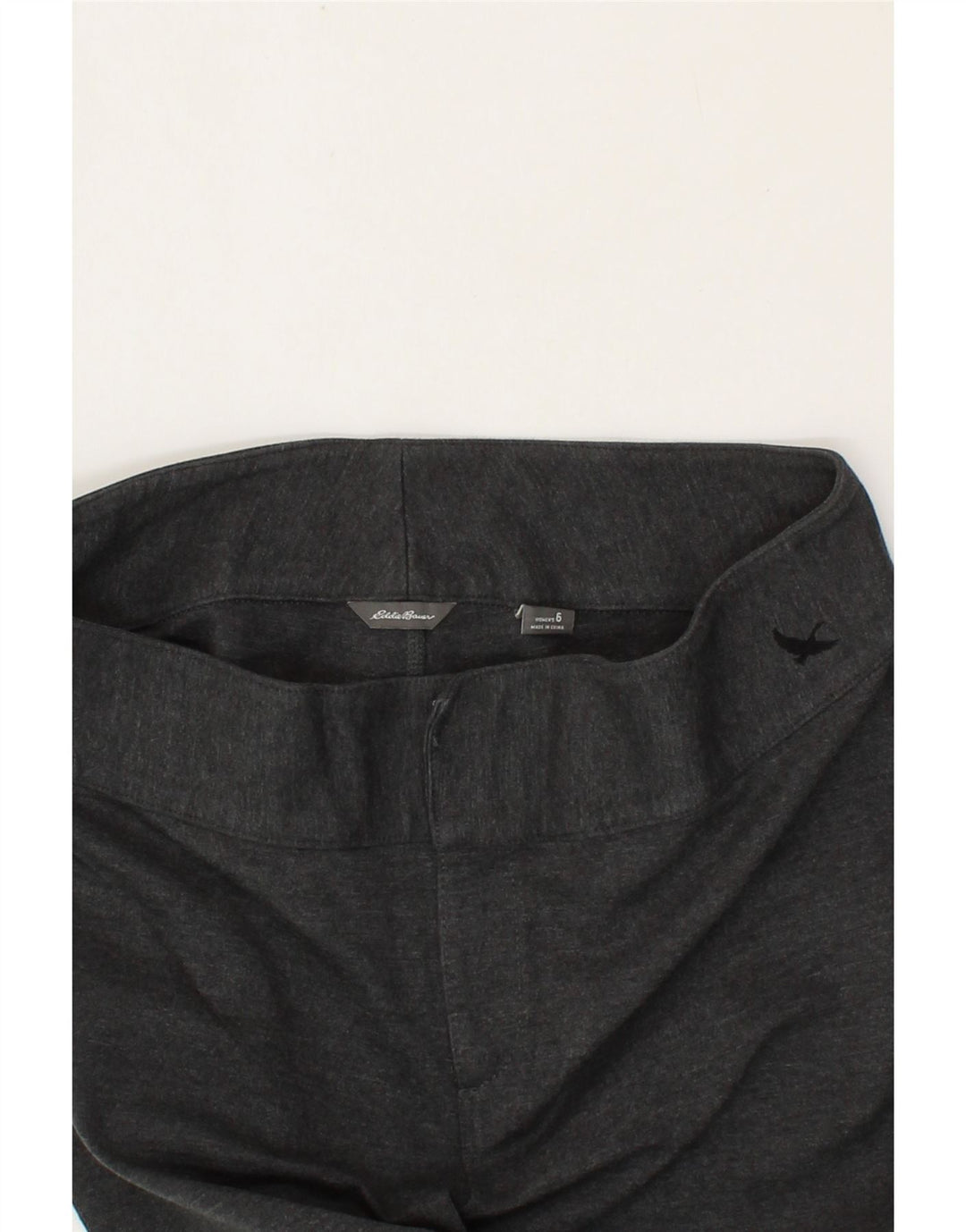 EDDIE BAUER Womens Straight Trousers US 6 Medium W30 L30 Grey Cotton Vintage Eddie Bauer and Second-Hand Eddie Bauer from Messina Hembry 