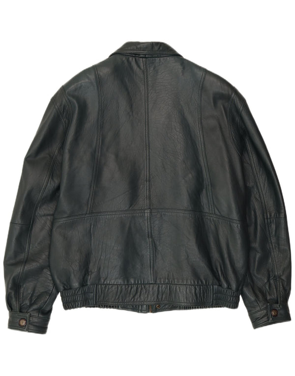 VINTAGE muška kožna jakna EU 56 3XL zelena koža