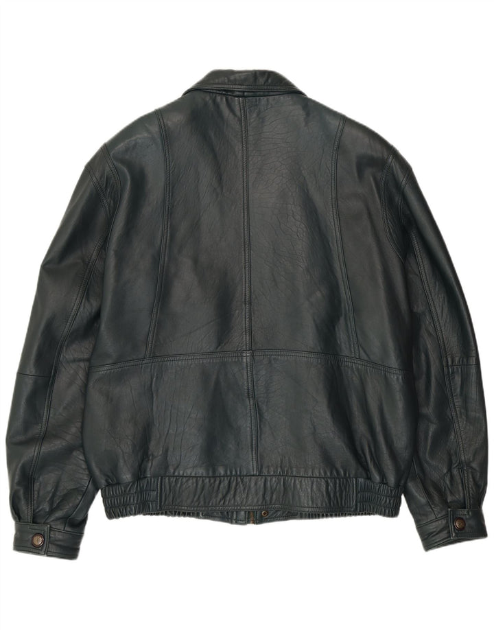 VINTAGE muška kožna jakna EU 56 3XL zelena koža