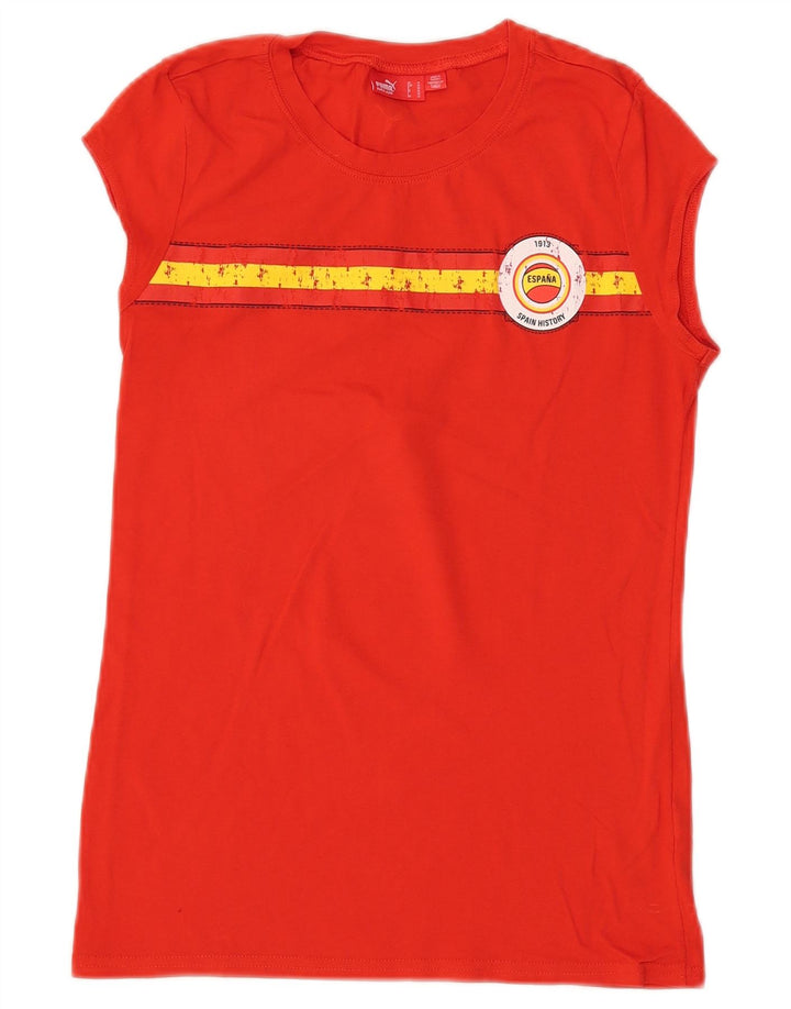PUMA ženska majica kratkih rukava Espana Graphic UK 12 Srednje crvena pamuk