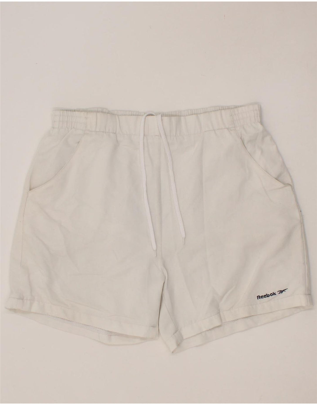 REEBOK Womens Sport Shorts UK 18 XL White Polyester Vintage Reebok and Second-Hand Reebok from Messina Hembry 