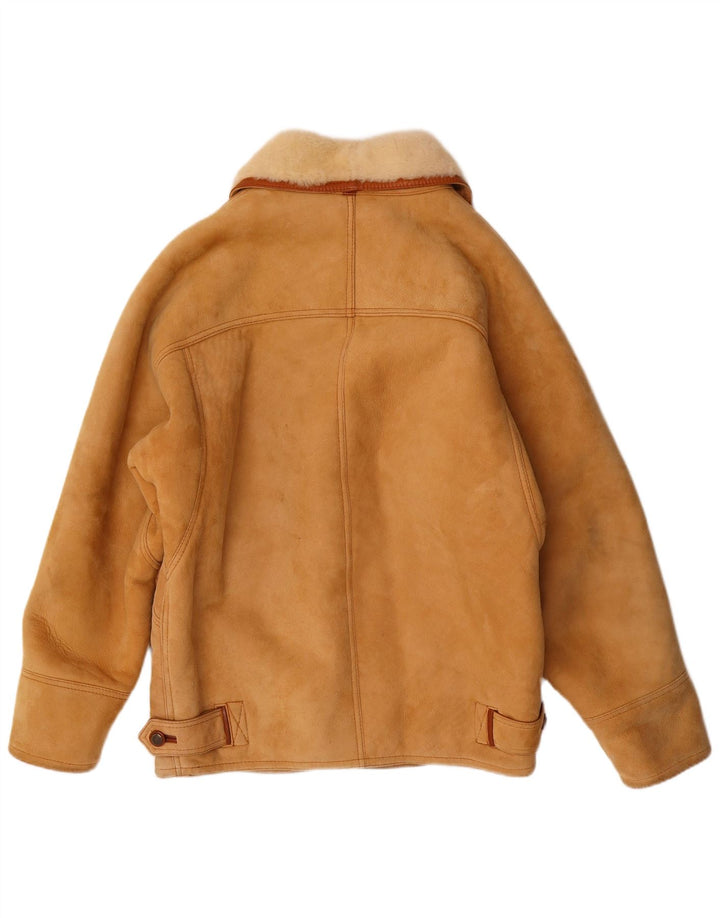 DIBI muška Uomo Shearling Jacket IT 46 Small Beige Shearling Classic