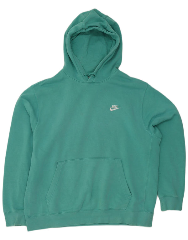Nike muška majica s kapuljačom XL tirkizni pamuk