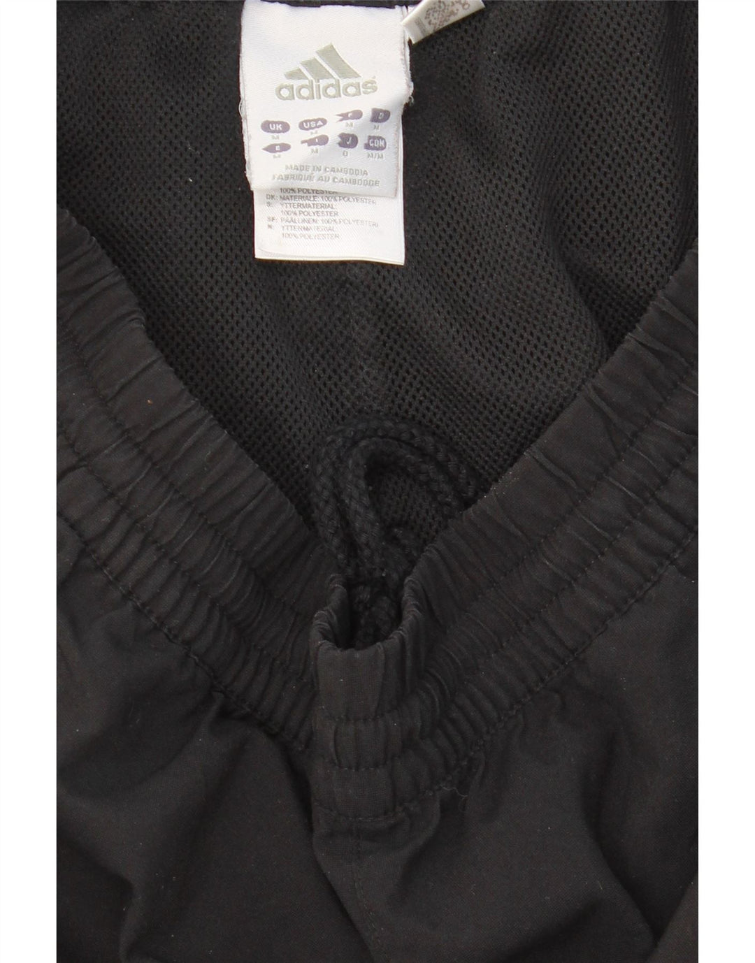 ADIDAS Mens Sport Shorts Medium  Black Polyester Vintage Adidas and Second-Hand Adidas from Messina Hembry 