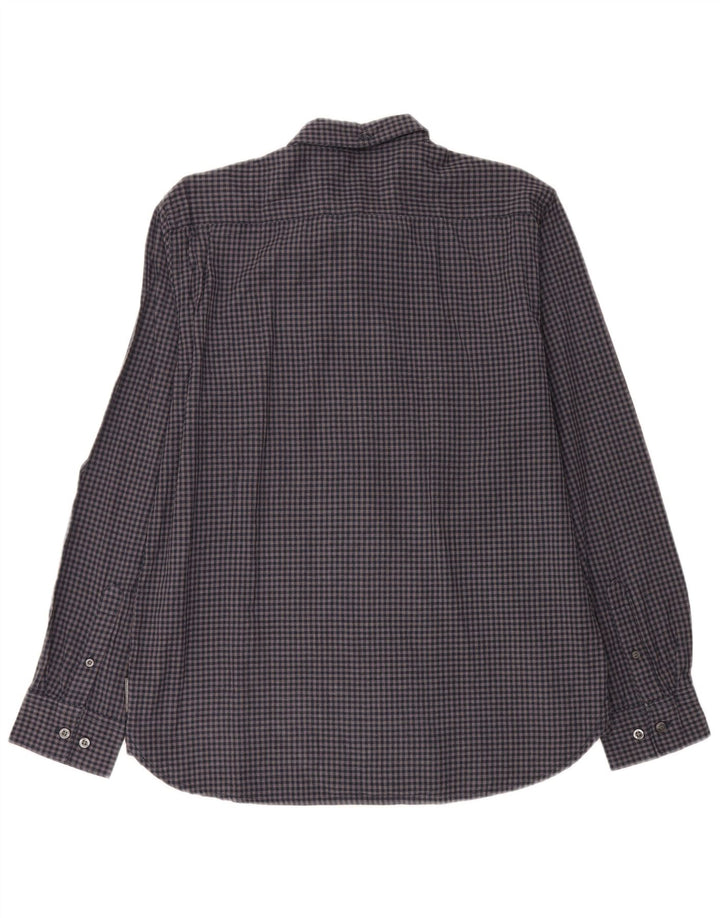 French Connection muška flanelska košulja velika tamnoplava gingham pamuk
