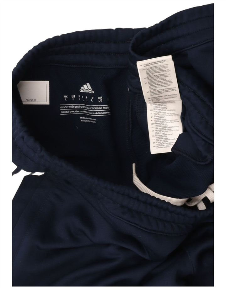 ADIDAS Muške hlače za trenirku, velike tamnoplave poliesterske hlače