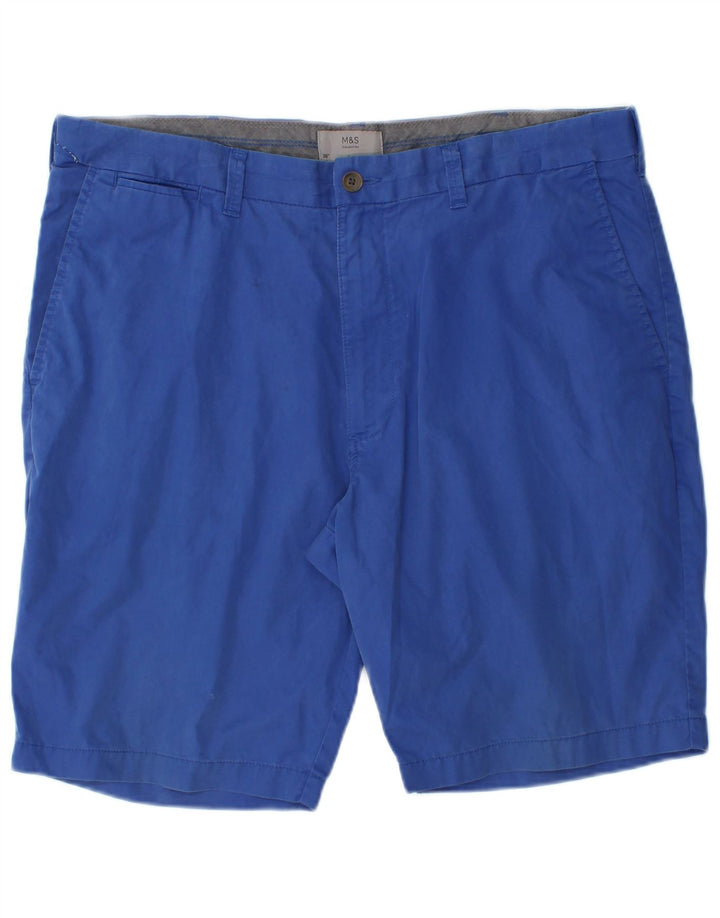 Marks & Spencer muške chino kratke hlače W38 XL plavi pamuk