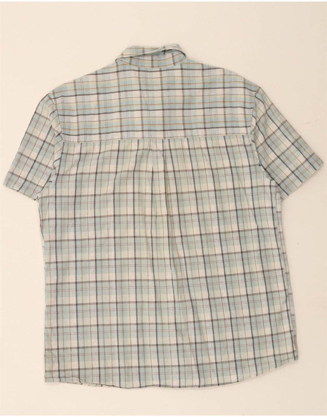 WRANGLER Muška košulja kratkih rukava, veliki plavi karirani pamuk