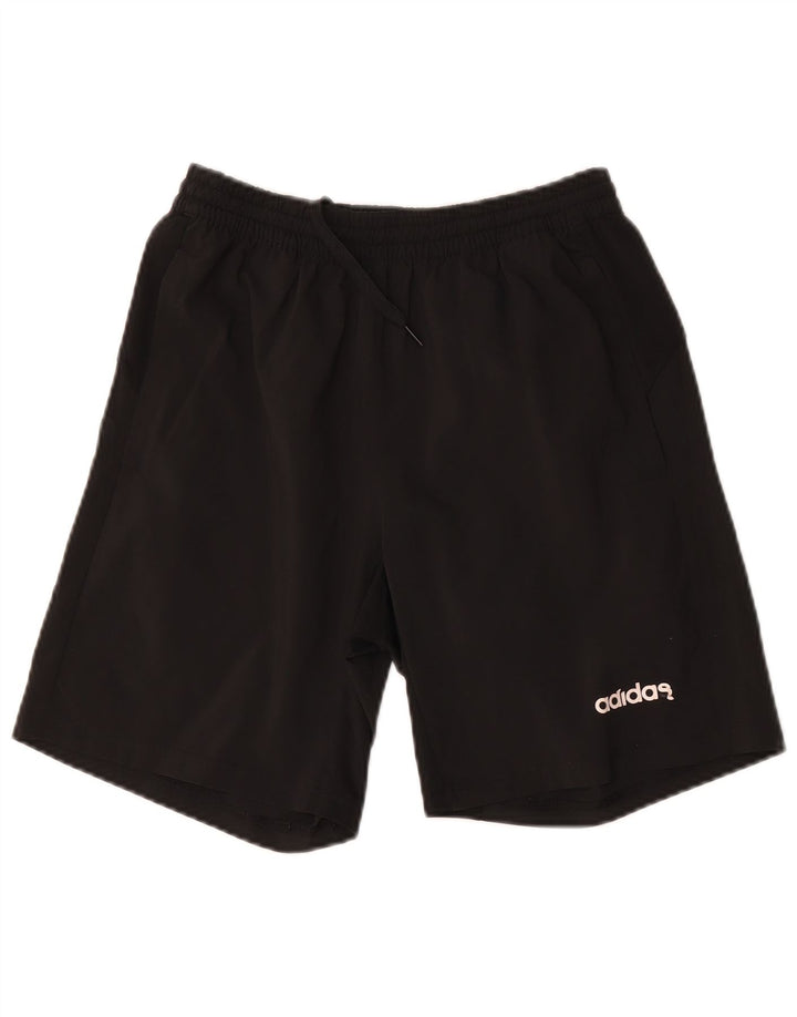 Male crne sportske kratke hlače Adidas Aeroready od poliestera
