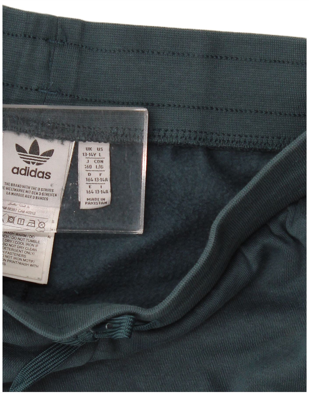 Sportske kratke hlače ADIDAS za dječake 13-14 godina, zeleni poliester