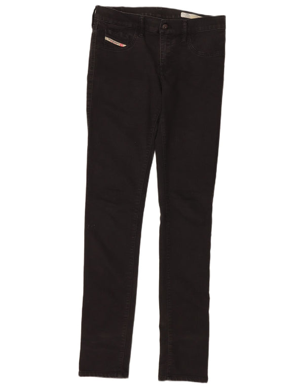 DIESEL Ženske Livier super uske jegging traperice niskog struka W31 L36 crne