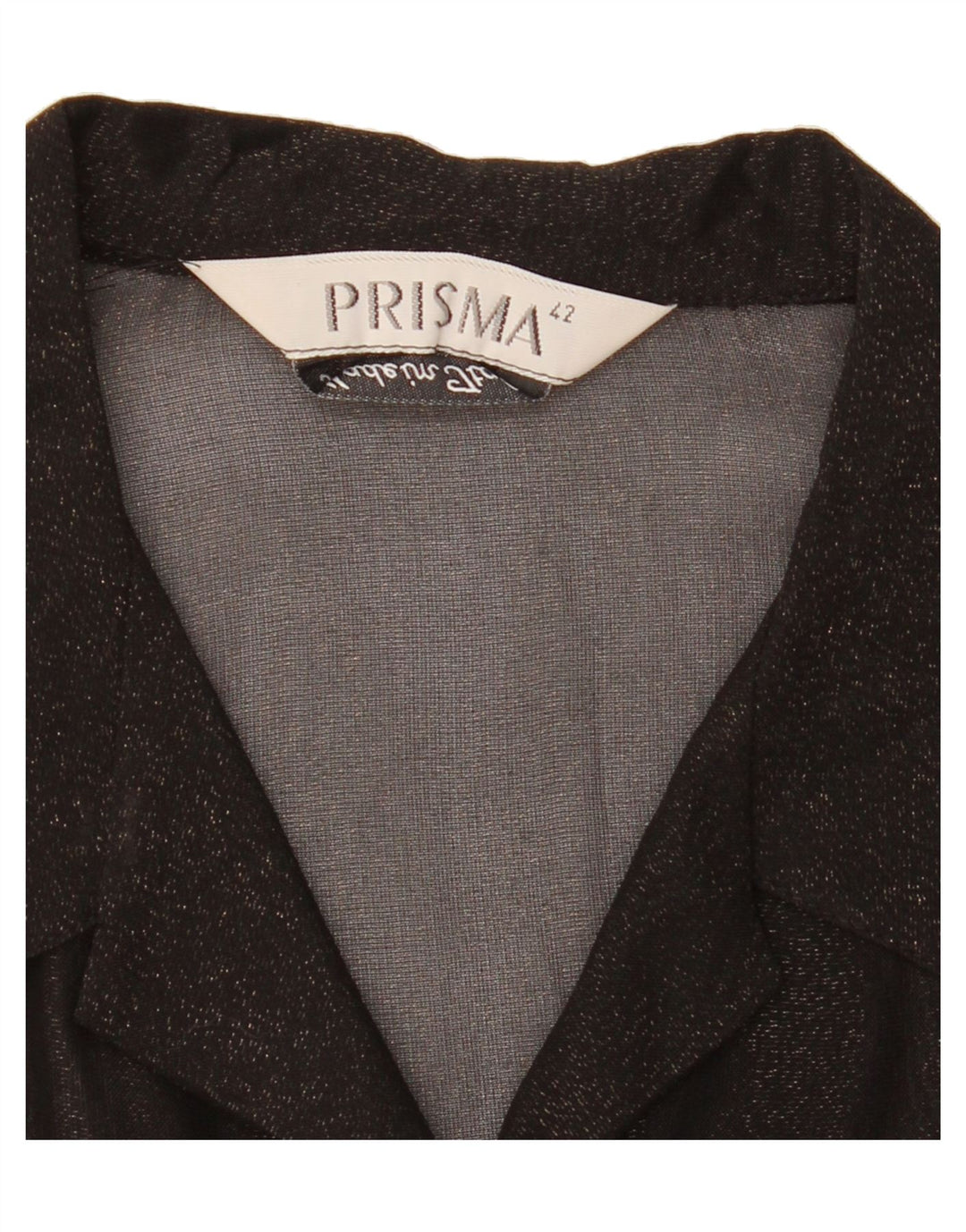 PRISMA Womens See Through Shirt Blouse EU 42 Large Black Vintage Prisma and Second-Hand Prisma from Messina Hembry 