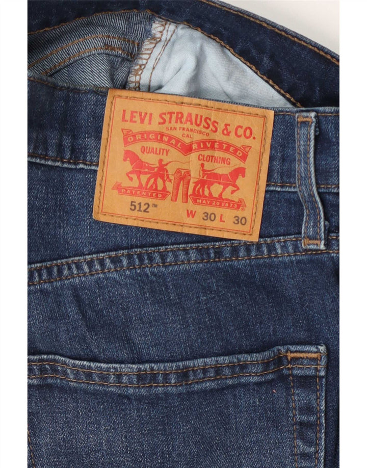 Levi's muške 512 sužene uske traperice W30 L30 plave