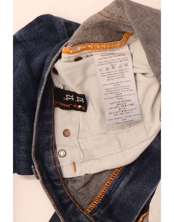 NUDIE JEANS Muške uske traperice W32 L32 Plavi pamuk