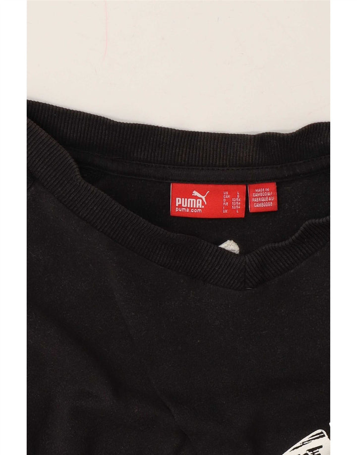 Puma muška velika siva majica s grafičkim motivima