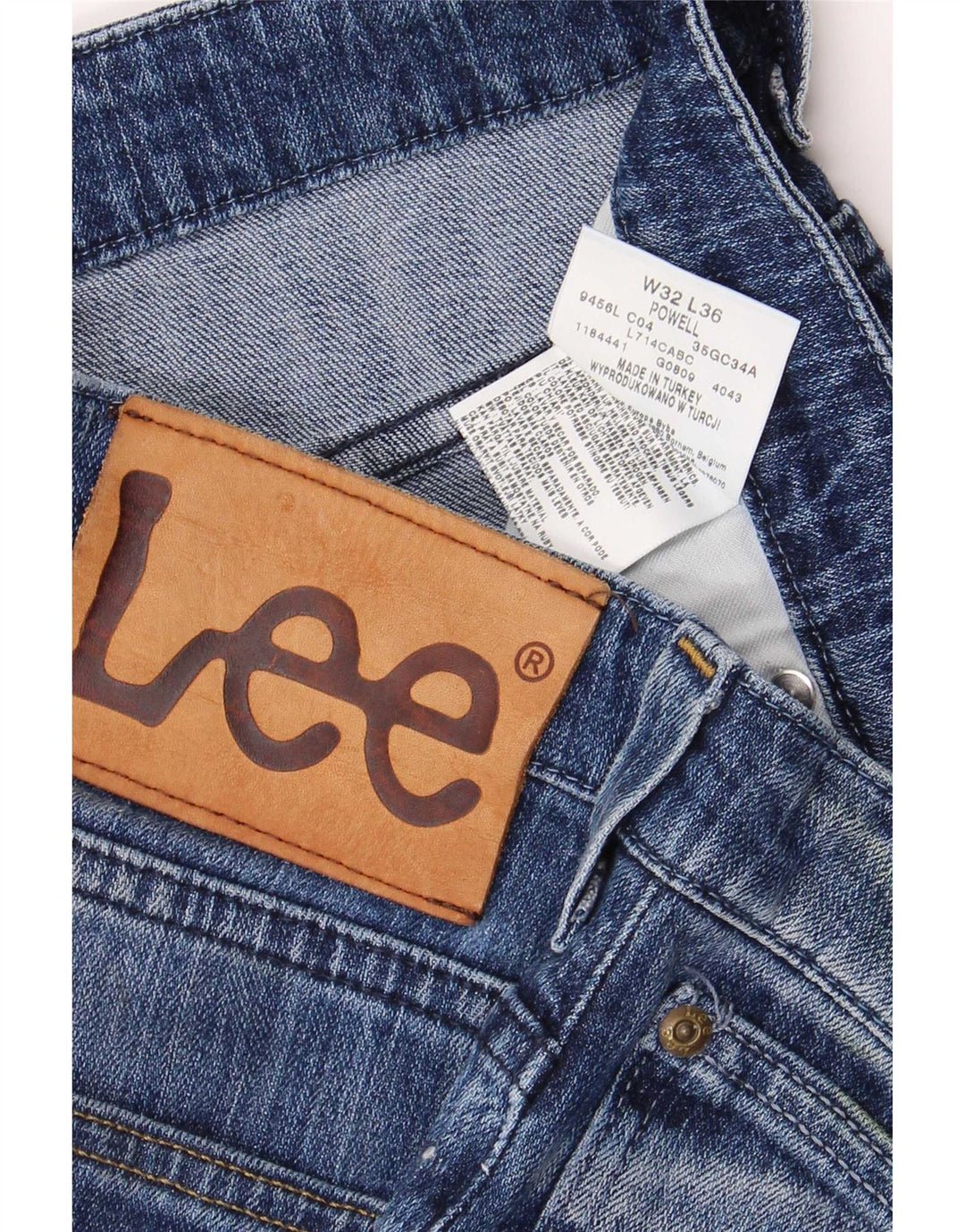 Lee Mens Powell Slim Jeans W32 L36 Plavi pamuk