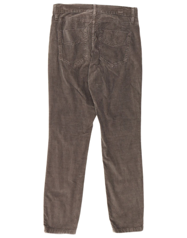 Marella ženske uske hlače od samta UK 8 male W28 L27 sivi pamuk