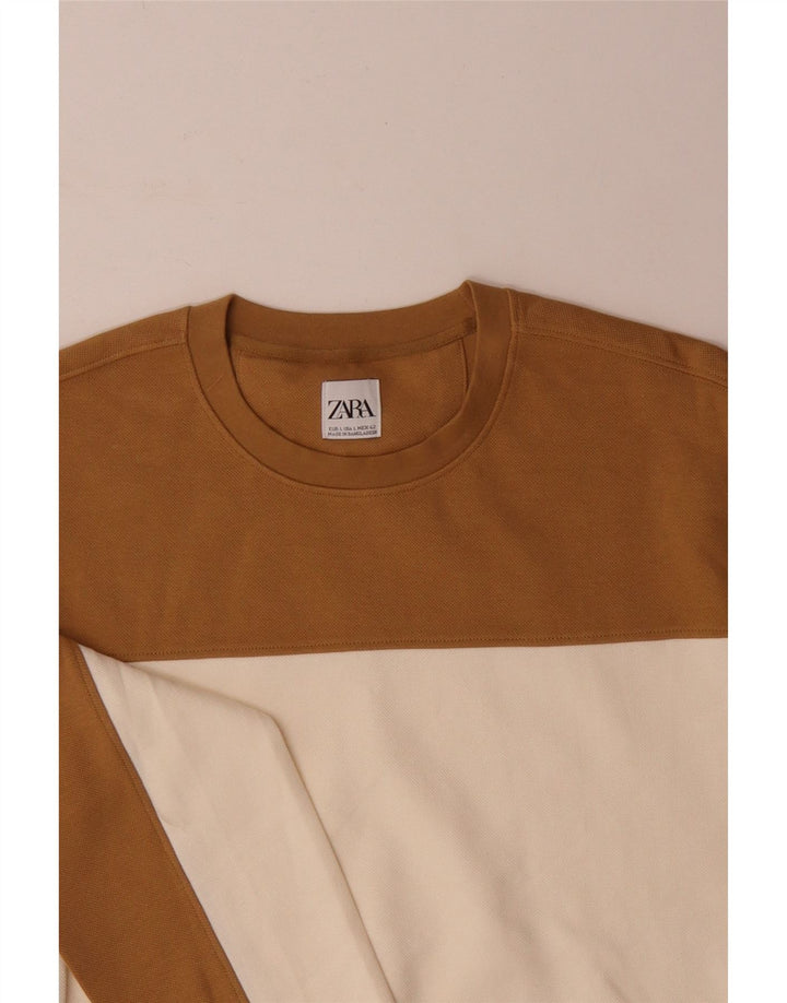 Zara muški džemper od velikog raznobojnog pamuka