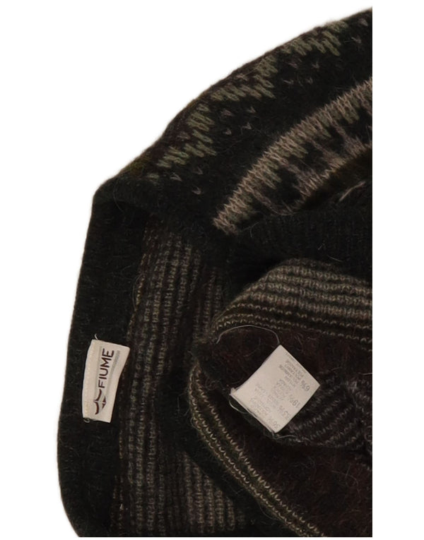 Fiume muški kardigan pulover Large Grey Fair Isle Akril