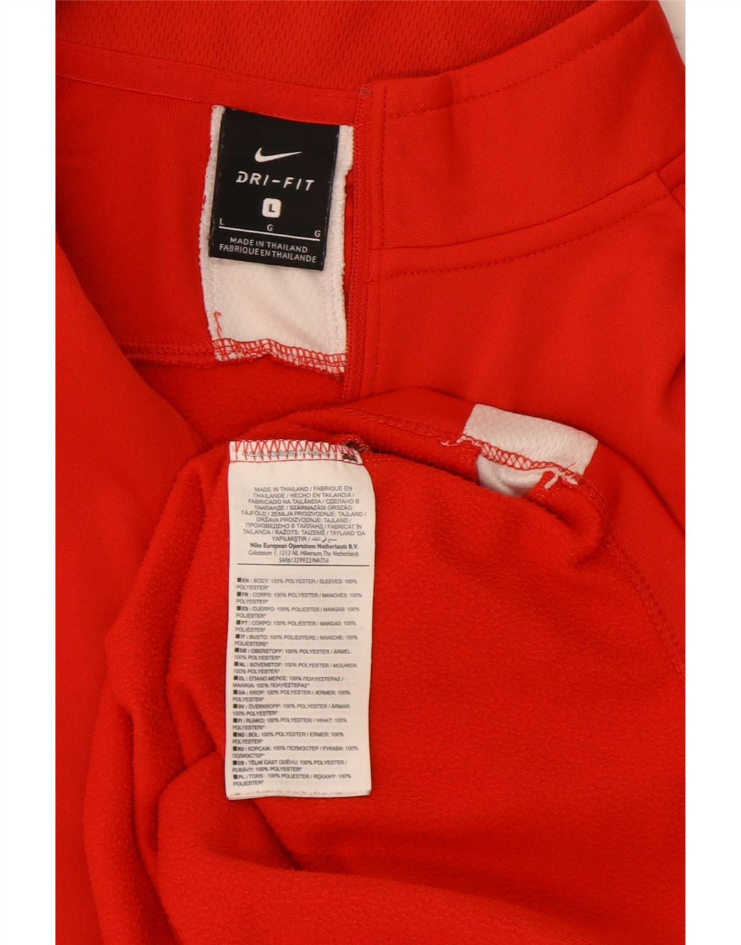 Nike Dri Fit Pulover Pulover s Izrezom i Topom, Veliki Red Colourblock
