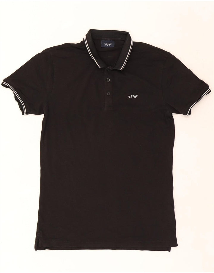 Armani Jeans muška polo majica srednje crne pruge, pamuk