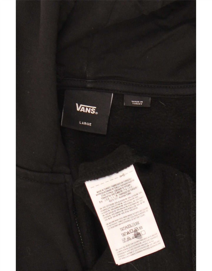 Vans muška majica s kapuljačom s patentnim zatvaračem, veliki crni pamuk