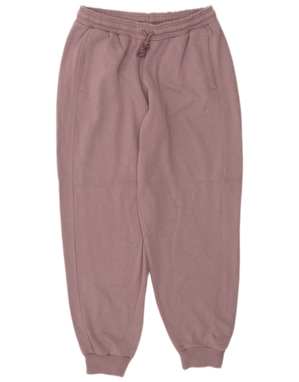 Adidas Ženska trenirka Hlače Joggers UK 16/18 Large Purple Cotton