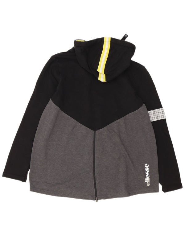 Ellesse Ženska majica s kapuljačom s kapuljačom UK 16 Large Grey Colourblock Pamuk