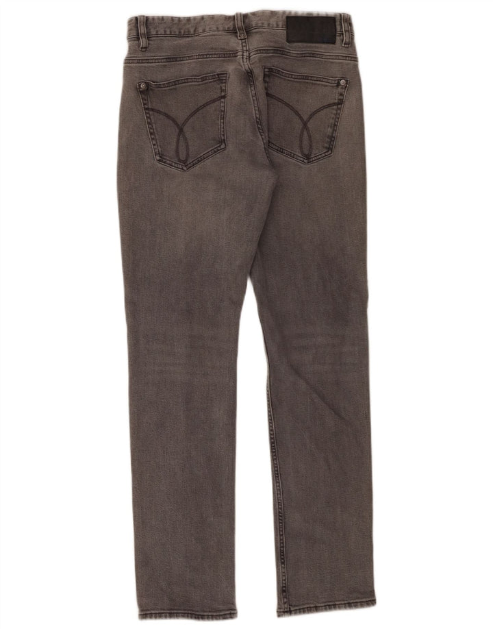 Calvin Klein Muške uske traperice W31 L30 Sivi pamuk