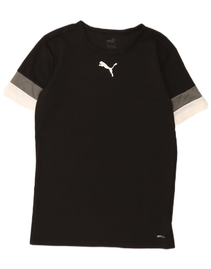 Puma muška majica kratkih rukava mala crna poliesterska boja