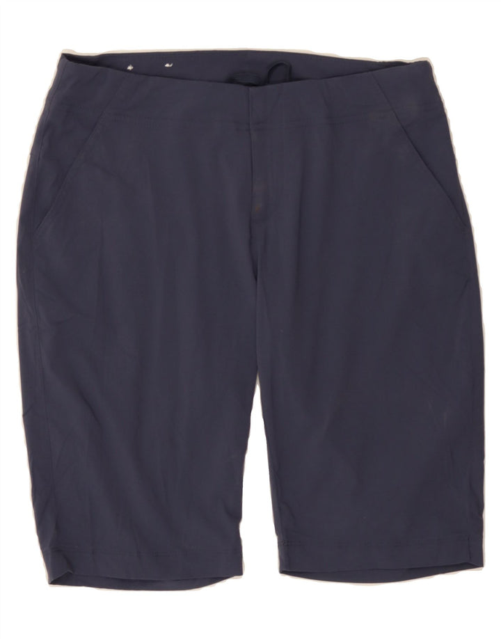 COLUMBIA Womens Chino Shorts US 6 Medium W30 Navy Blue Nylon Vintage Columbia and Second-Hand Columbia from Messina Hembry 