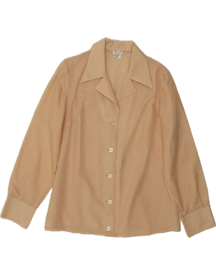 VINTAGE Womens Shirt Blouse IT 48 XL Beige Polyester Vintage Vintage and Second-Hand Vintage from Messina Hembry 