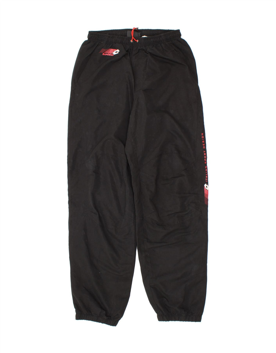 LOTTO Mens Graphic Tracksuit Trousers Joggers Small Black Vintage Lotto and Second-Hand Lotto from Messina Hembry 