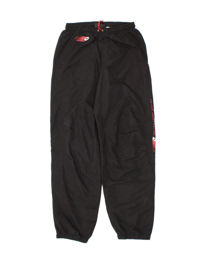 LOTTO Mens Graphic Tracksuit Trousers Joggers Small Black Vintage Lotto and Second-Hand Lotto from Messina Hembry 