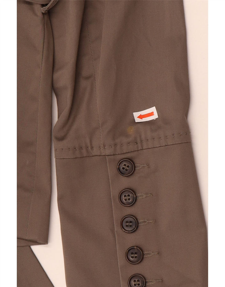 Armani Jeans Ženska jakna s 3 gumba EU 44 XL smeđi pamuk