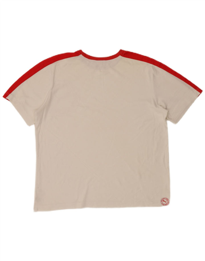 PUMA Muška majica s grafičkim motivima XL, bijeli pamuk u blokovima boja