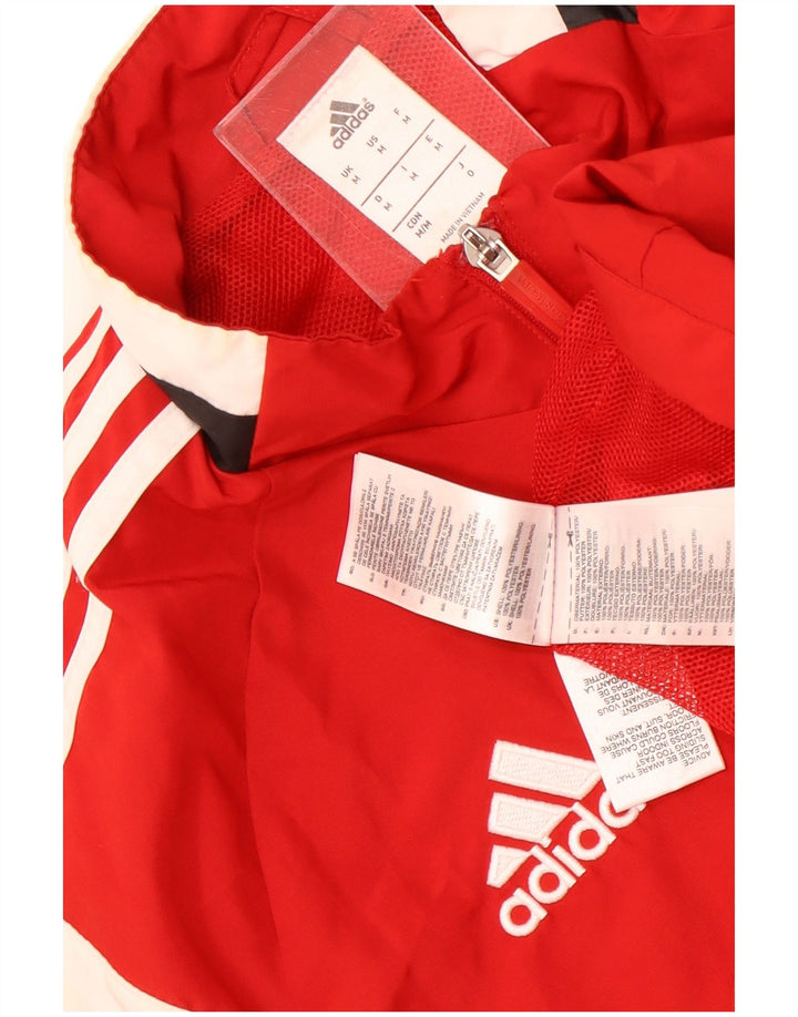 Adidas muška gornja jakna trenirke srednje crvene boje od poliestera