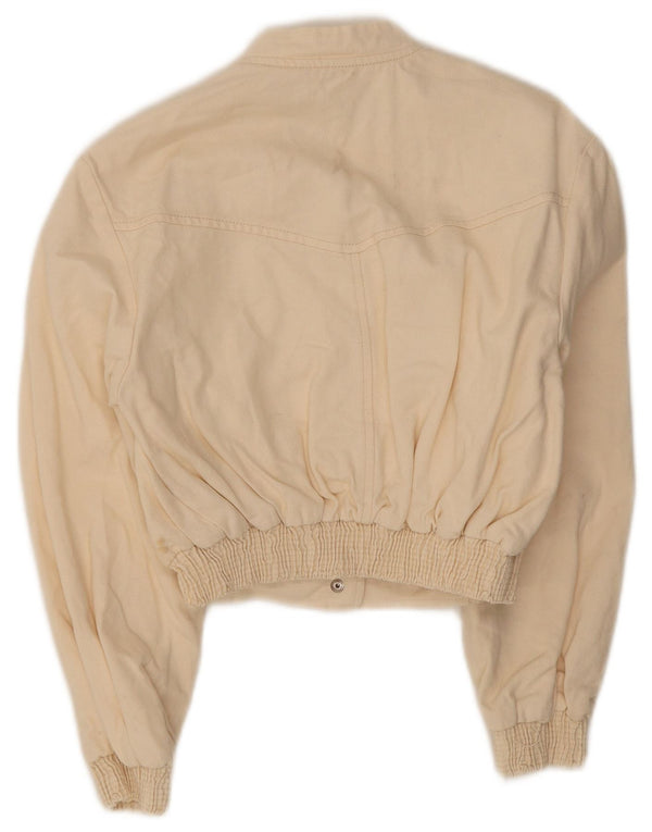 Zara ženska bomber jakna UK 10 Small Off White