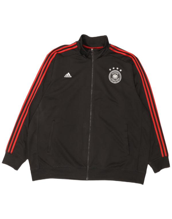 Adidas Mens Deutscher Fussball Bund Tracksuit Top Jacket 3XL Black Sports