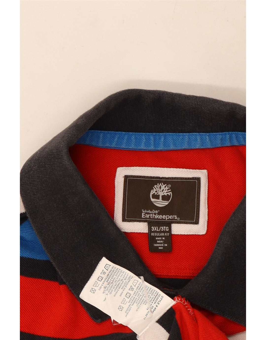 TIMBERLAND Muška polo majica za ragbi regularnog kroja 3XL na višebojne pruge